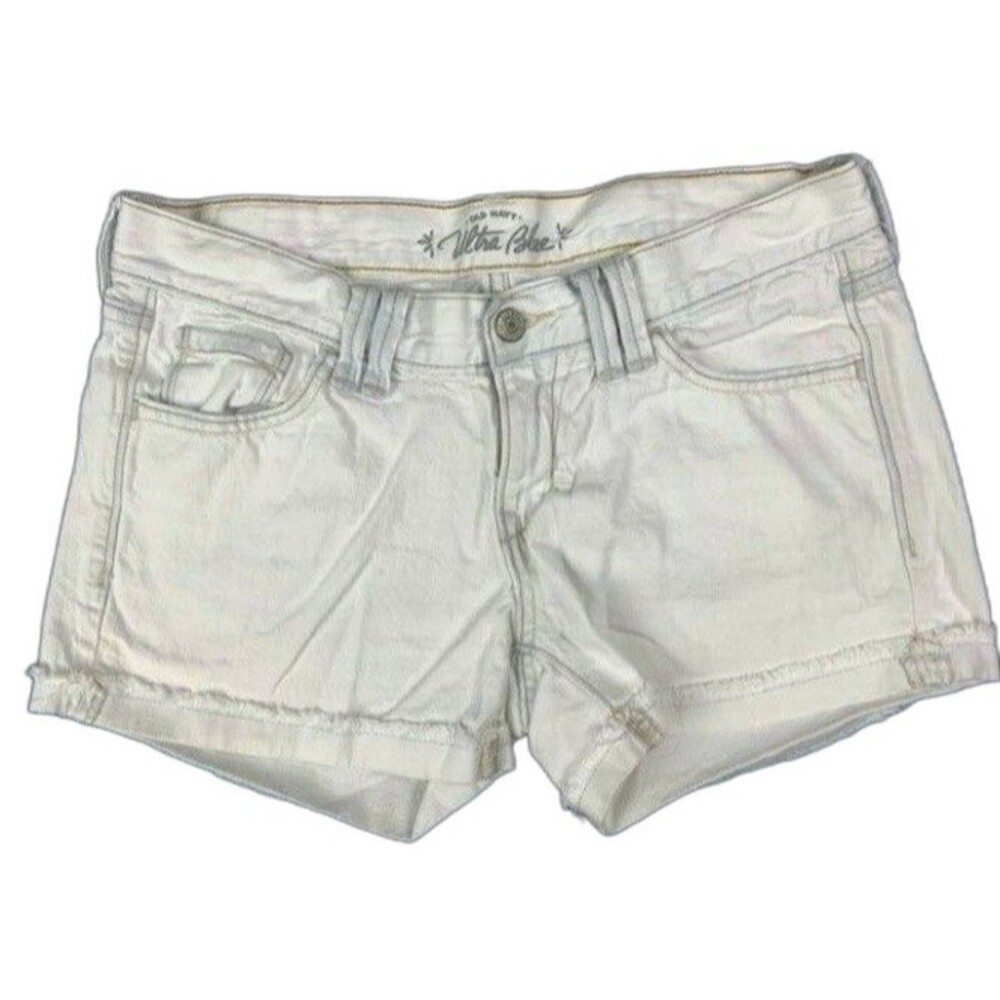 Old Navy Ultra Blue Size 6 Womens Shorts Low Rise Cuffed Cotton